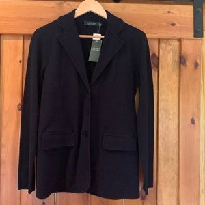 NWT Ralph Lauren navy blazer. Size Large.